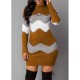 Autumn winter Women Fashion Print Slim Knitted Dress Female Long-sleeve Hips Mini Dresses Autumn winter Women Fashion Print Slim Knitted Dress Female Long-sleeve Hips Mini Dresses