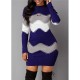 Autumn winter Women Fashion Print Slim Knitted Dress Female Long-sleeve Hips Mini Dresses Autumn winter Women Fashion Print Slim Knitted Dress Female Long-sleeve Hips Mini Dresses