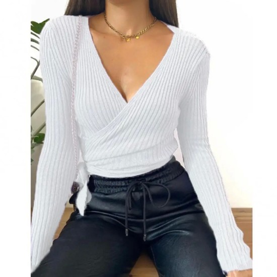 Autumn Winter Women Half Button Ribbed Knit Long Sleeve Crop Sweater V Neck Autumn Winter Women Half Button Ribbed Knit Long Sleeve Crop Sweater V Neck