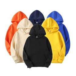 Fashion Men's Hoodie Casual Hoodies Pullovers Sweatshirts Men's Top Solid Color Hoodies Sweatshirt Male