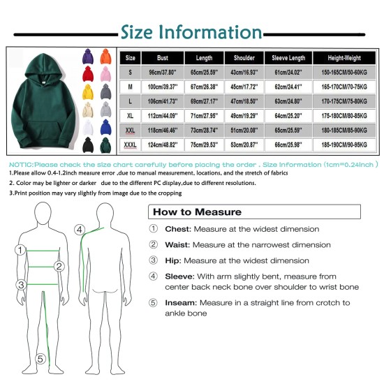 Men's Casual Hoodie Solid Color Long Sleeve Sweatshirt Big Pockets Spring Summer Men's Casual Hoodie Solid Color Long Sleeve Sweatshirt Big Pockets Spring Summer