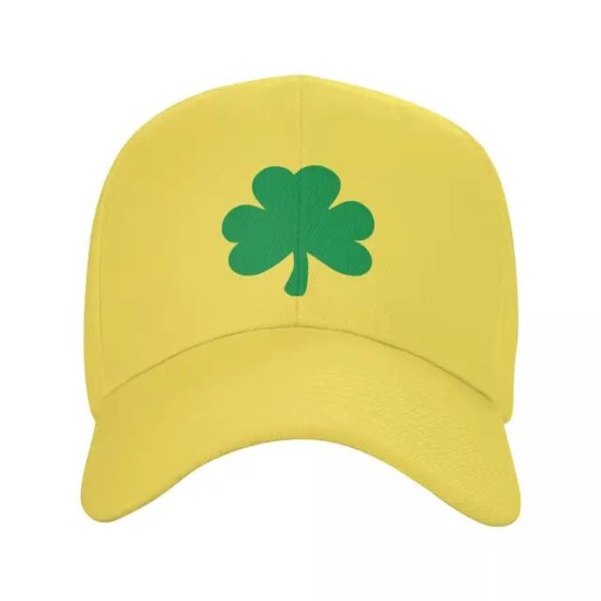 Ireland Irish Lucky Shamrock Baseball Cap Sun Protection Women Men's Adjustable