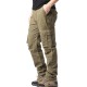 Large Pocket Loose Overalls Men's Outdoor Sports Jogging Military Tactical Pants Elastic Waist Pure Cotton Casual Work Pants Large Pocket Loose Overalls Men's Outdoor Sports Jogging Military Tactical Pants Elastic Waist Pure Cotton Casual Work Pants