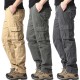 Large Pocket Loose Overalls Men's Outdoor Sports Jogging Military Tactical Pants Elastic Waist Pure Cotton Casual Work Pants Large Pocket Loose Overalls Men's Outdoor Sports Jogging Military Tactical Pants Elastic Waist Pure Cotton Casual Work Pants