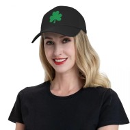 Ireland Irish Lucky Shamrock Baseball Cap Sun Protection Women Men's Adjustable